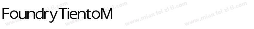 Foundry Tiento Medium字体转换
